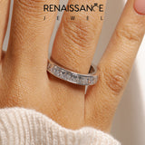 Platinum Princess cut diamond Eternity Band with Channel Set_66