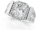 Platinum Radiant Cut Cut Halo Split Shank Prong Set Ring_20