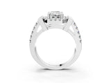 Platinum Radiant Cut Cut Halo Split Shank Prong Set Ring_22