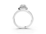 Platinum Radiant Cut Diamond Double Halo Ring with Split Shank and Four-Prong Setting_10