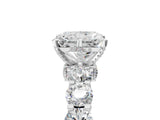 Platinum Radiant Cut Diamond Side Stone Engagement Ring with Four-Prong Setting_5