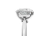 Platinum Radiant Cut Diamond Solitaire Engagement Ring with Classic Band and Four-Prong Setting_30