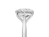 Platinum Radiant Cut Solitaire Diamond Ring with Six-Prong Setting and Classic Band_11