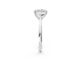 Platinum Radiant Cut Solitaire Diamond Ring with Six-Prong Setting and Classic Band_8