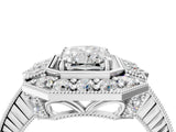 Platinum Radiant Halo Diamond Ring with Milgrain Bezel and Prong Setting_10