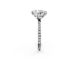 Platinum Radiant and Heart Toi Moi Ring with Prong Setting and Micro Pave Band 2