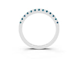 Platinum Round Cut Blue Topaz Pavé Set Thin Band_15