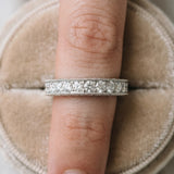 Platinum Round Cut Channel Set Diamond Eternity Band_15