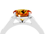 Platinum Round Cut Cut Channel Set Solitaire Engagement Ring with Four-Prong Setting_10