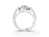 Platinum Round Cut Cut Halo Split Shank Prong Set Ring_10