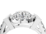 Platinum Round Cut Cut Halo Split Shank Prong Set Ring_11