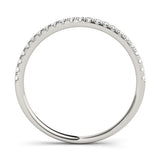 Platinum Round Cut Diamond Pavé Eternity Band with Micro Prong Setting 1