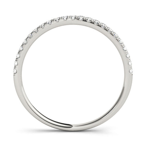 Platinum Round Cut Diamond Pavé Eternity Band with Micro Prong Setting 1