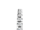 Platinum Round Cut Diamond Pavé Set Thin Band_44