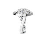 Platinum Round Cut Halo Twist Band with Four-Prong Setting_12