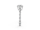 Platinum Round Cut Solitaire Diamond Ring with Infinity Twist Band and Four-Prong Setting_39