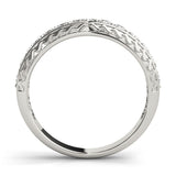 Platinum Round Diamond Channel Set Milgrain Eternity Band 1