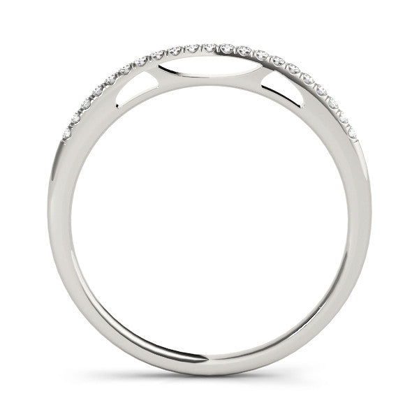 Platinum Round Diamond Pavé Set Eternity Band 1