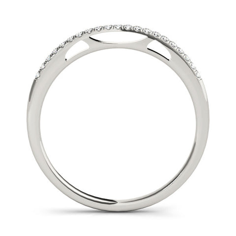 Platinum Round Diamond Pavé Set Eternity Band 1