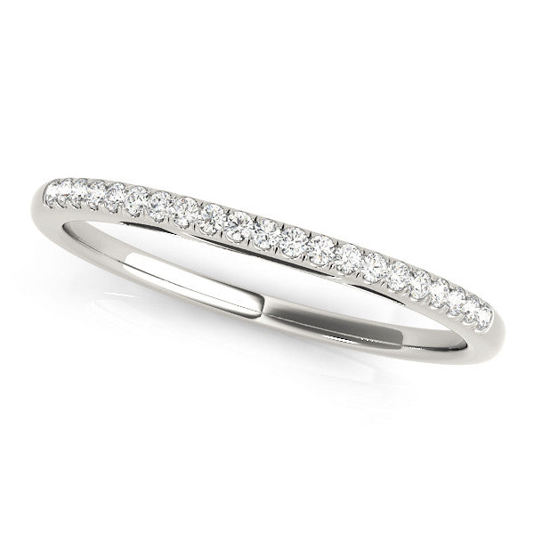 Platinum Round Diamond Pavé Set Eternity Band