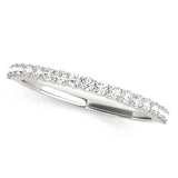 Platinum Round Diamond Prong Set Eternity Band 1