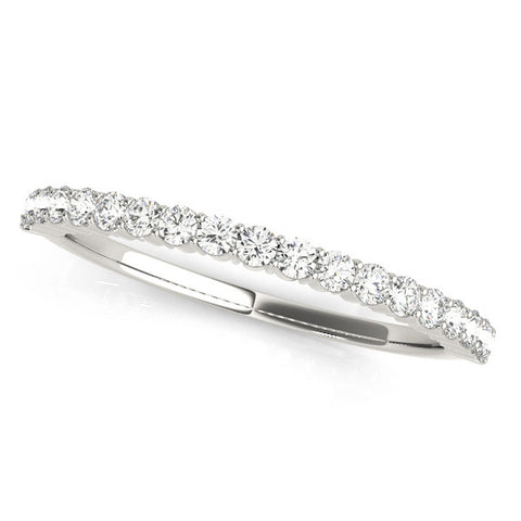 Platinum Round Diamond Prong Set Eternity Band 1
