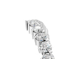 Platinum Round Diamond Prong Set White Gold Curved Band_20