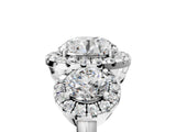 Platinum Round Diamond Three-Stone Halo Ring with Prong Setting and Pavé Accents_19