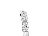 Platinum Round Diamond U-Shape Pavé Curved Wedding Band_19