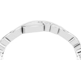 Platinum Round Moissanite Leaf Eternity Band with Bezel Setting_4