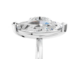 Platinum Round and Marquise Toi Moi Ring with Prong Setting and Plain Band 5
