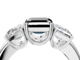 Platinum Three-Stone Fancy Black Asscher Cut Cut Diamond Ring with Channel Set Band and Four-Prong Setting_22