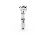 Platinum Three-Stone Fancy Black Heart Cut Cut Classic Band Prong Setting Ring_14