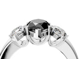Platinum Three-Stone Fancy Black Marquise Cut Cut Diamond Ring with Channel Set Band and Four-Prong Setting_34