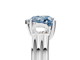 Platinum Three-Stone Fancy Blue Heart Cut Cut Classic Band Prong Setting Ring_17