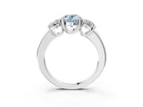 Platinum Three-Stone Fancy Blue Oval Cut Cut Diamond Ring with Channel Set Band and Four-Prong Setting_27