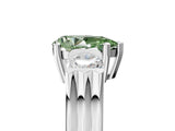 Platinum Three-Stone Fancy Green Pear Cut Cut Classic Band Prong Setting Ring_11