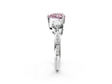 Platinum Three-Stone Fancy Pink Heart Cut Diamond Channel Set Engagement Ring with Prong Setting_21