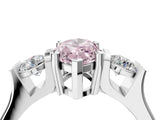 Platinum Three-Stone Fancy Pink Marquise Cut Cut Classic Band Prong Setting Ring_16