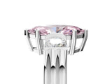Platinum Three-Stone Fancy Pink Marquise Cut Cut Classic Band Prong Setting Ring_17