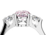 Platinum Three-Stone Fancy Pink Oval Cut Cut Classic Band Prong Setting Ring_10