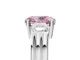 Platinum Three-Stone Fancy Pink Oval Cut Cut Classic Band Prong Setting Ring_11