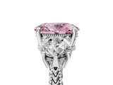 Platinum Three-Stone Fancy Pink Oval Cut Cut Milgrain Band Prong Setting Ring_23