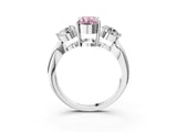 Platinum Three-Stone Fancy Pink Oval Cut Diamond Channel Set Engagement Ring with Prong Setting_21