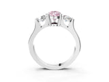 Platinum Three-Stone Fancy Pink Pear Cut Cut Classic Band Prong Setting Ring_9