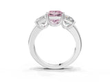 Platinum Three-Stone Fancy Pink Princess Cut Cut Diamond Ring with Channel Set Band and Four-Prong Setting_27