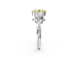 Platinum Three-Stone Fancy Yellow Oval Cut Diamond Channel Set Engagement Ring with Prong Setting_20