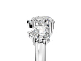 Platinum Three-Stone Heart Cut Cut Diamond Ring with Channel Set Band and Four-Prong Setting_19