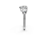 Platinum Three-Stone Heart Cut Cut Milgrain Band Prong Setting Ring_39