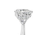Platinum Three-Stone Pear Cut Diamond Ring with Pear  Side Stones in Four-Prong Setting_21